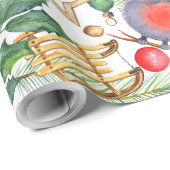 Vakantiegeschenk Wrap Blue Bird Cadeaupapier (Rol Hoek)
