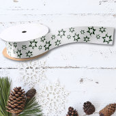 Vakantiegeschenken  Groene Sterren Satijnen Lint