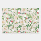 Vakantiegeschenkverpakking Floral Bundel Inpakpapier Vel (Voorkant 3)