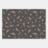 Vakantiegeschenkverpakking Floral Bundel Inpakpapier Vel (Voorkant 2)