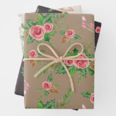 Vakantiegeschenkverpakking Floral Bundel Inpakpapier Vel (In situ)