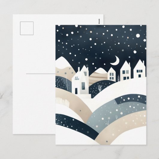 Vakantieggroeten Feestdagenkaart (Voorkant / Achterkant)