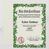 Vakantiegids Holly Santa's lijst van Nice (Voorkant / Achterkant)