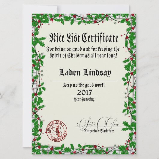 Vakantiegids Holly Santa's lijst van Nice (Voorkant)