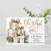 Vakantiegift Party uitnodiging (Staand voorkant)