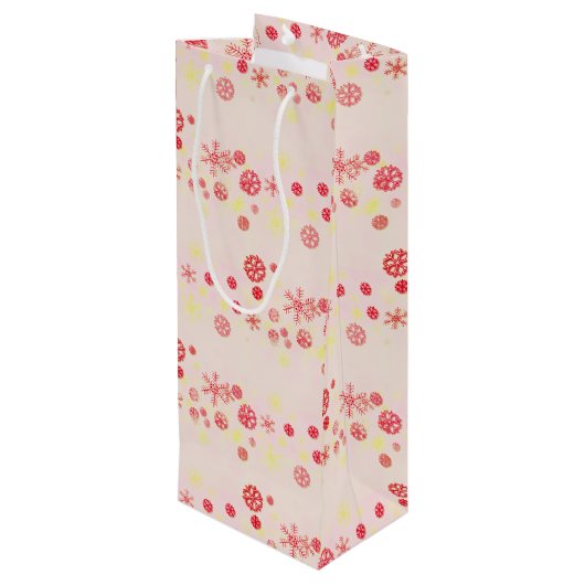 Vakantiegijn met Kerstman Wijn Cadeautas (Achterkant Gekanteld)