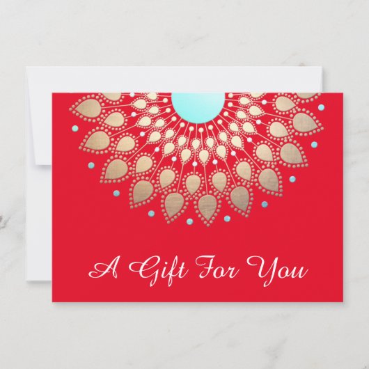 Vakantiegisterij Gold Lotus Salon en Spa Cadeaubon (Voorkant)