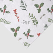 Vakantiegisterkerstgroen en Holly Berry Tissuepapier (Detail)