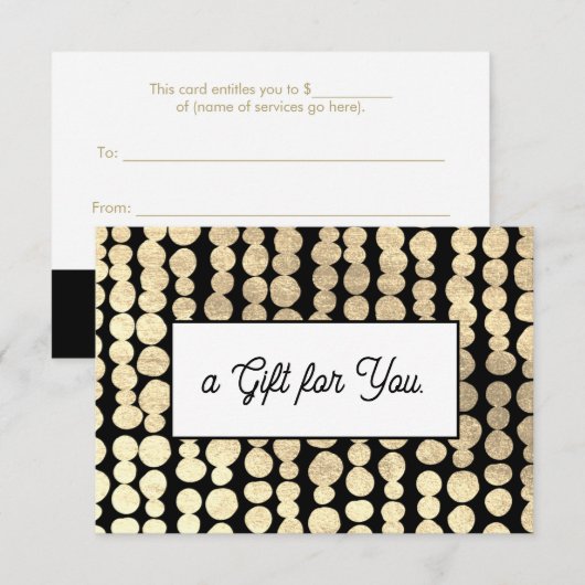 Vakantiegisterloon Salon Spa Cadeaubon (Voorkant / Achterkant)