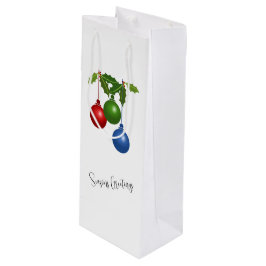 Vakantiegisters en holly Wine Gift Bag Wijn Cadeautas
