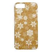 Vakantiegoud Glittery Snowflakes Case-Mate iPhone Case (Achterkant)