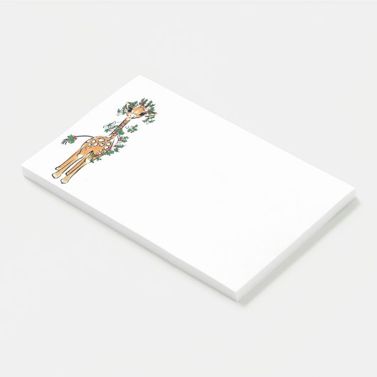 Vakantiegraan — Holly Giraffe Post-it® Notes (Schuin)