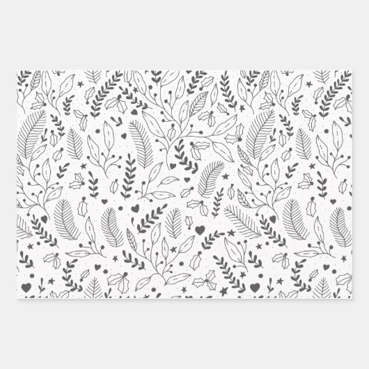 Vakantiegrafering papierverzameling van 3 vellen (Voorkant 2)