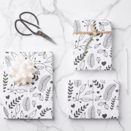 Vakantiegrafering papierverzameling van 3 vellen