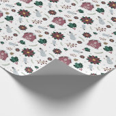 Vakantiegransportpapier (gedempt) cadeaupapier (Hoek)