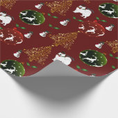 Vakantiegransportpapier: Samoyeds, rendierpapier.. Cadeaupapier (Hoek)