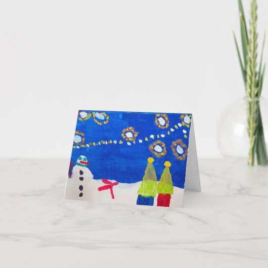 Vakantiegrens Feestdagen Kaart (Voorkant)