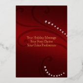 Vakantiegrens Kaart Reindeer Red (Achterkant)