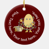 Vakantiegrens Keramisch Ornament (Achterkant)