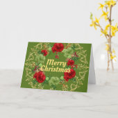 Vakantiegrens met gouden rand kaart (Gele Bloem)