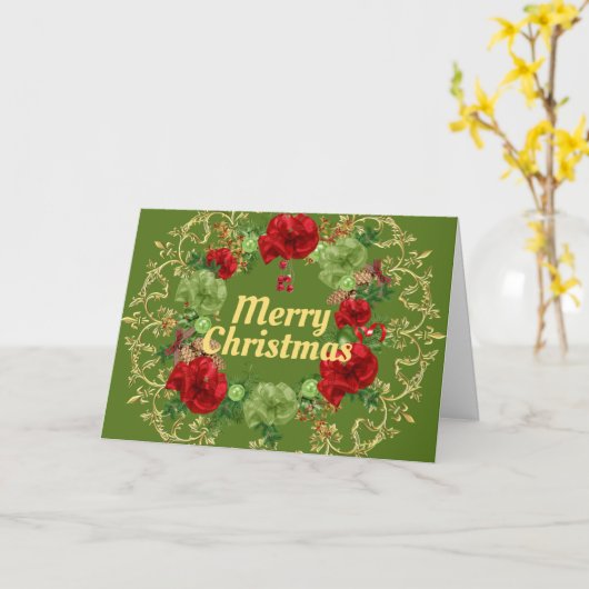 Vakantiegrens met gouden rand kaart (Gele Bloem)