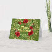 Vakantiegrens met gouden rand kaart (Voorkant)