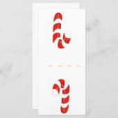 Vakantiegrens Snoep Naam Plaats kaarten (Voorkant / Achterkant)