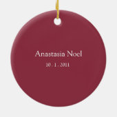 Vakantiegrens Stippen Ornament wine/green (Achterkant)