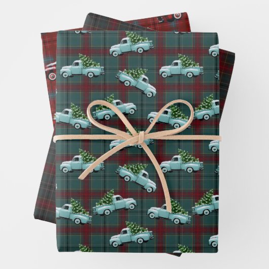 Vakantiegrens  vrachtwagens inpakpapier vel (In situ)