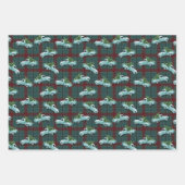 Vakantiegrens  vrachtwagens inpakpapier vel (Voorkant)