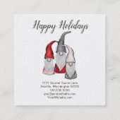 Vakantiegrenzen voor klanten Bedankt Vierkante Visitekaartje (Achterkant)