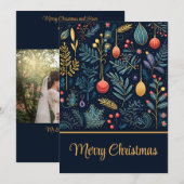 Vakantiegroen Foto Feestdagenkaart (Voorkant / Achterkant)