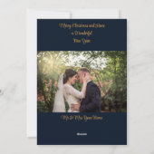 Vakantiegroen Foto Feestdagenkaart (Achterkant)