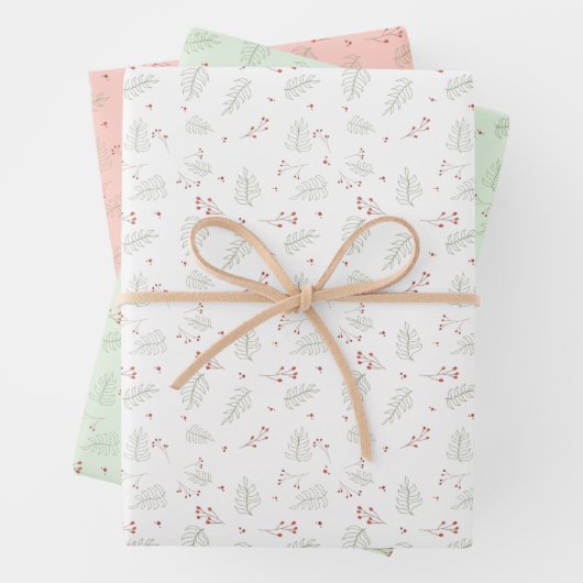 vakantiegroen inpakpapier vel (In situ)