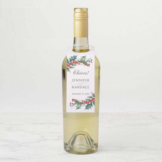 Vakantiegroen Waterverf Botanisch Flessenhanger (Op fles)