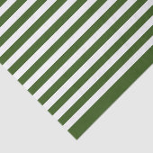 Vakantiegroen, wit gestreept, kleur #325513 tissuepapier (Detail)