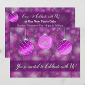 Vakantiegroep - Paarse Ornamenten Kaart (Voorkant / Achterkant)