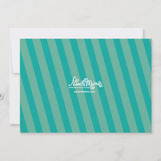 Vakantiegroepende partij kaart (Achterkant)