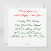 Vakantiegroet en notitiekaarten (Achterkant)