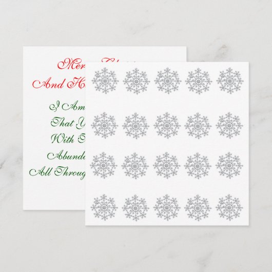 Vakantiegroet en notitiekaarten (Voorkant / Achterkant)