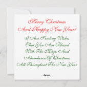 Vakantiegroet en notitiekaarten (Achterkant)