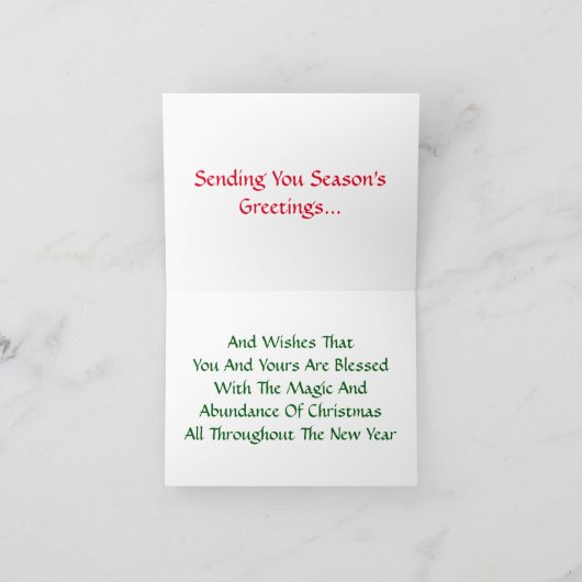 Vakantiegroet en notitiekaarten (Binnen)