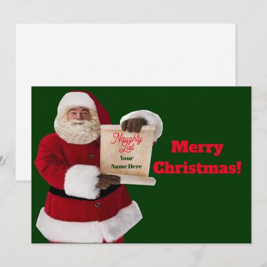 Vakantiegroet en notitiekaarten kaart (Voorkant / Achterkant)