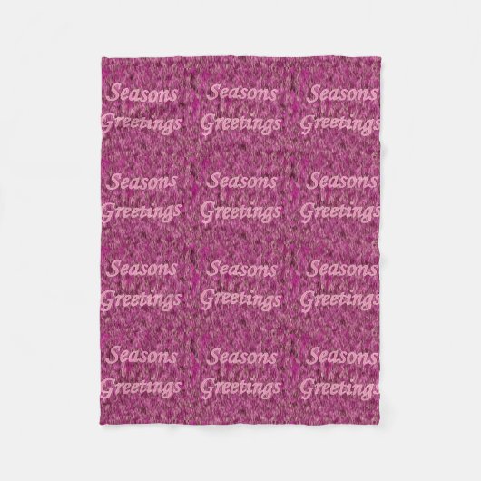 Vakantiegroet Fleece Deken (Voorkant)