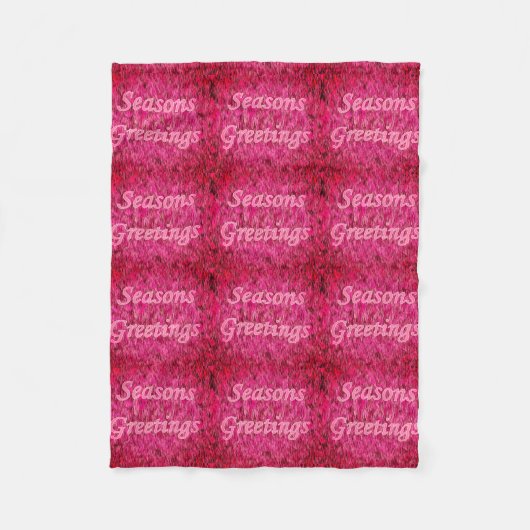 Vakantiegroet Fleece Deken (Voorkant)