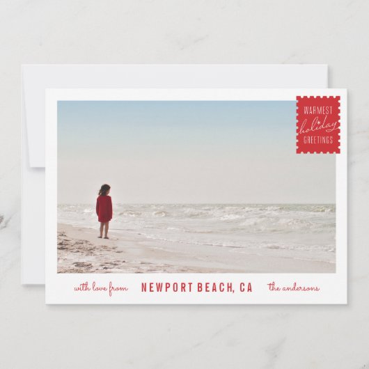 Vakantiegroet Fotokaart Feestdagenkaart (Voorkant)