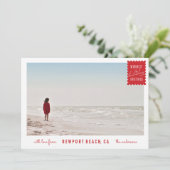 Vakantiegroet Fotokaart Feestdagenkaart (Staand voorkant)