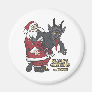 Vakantiegroet uit Krampus (en Kerstman) Magneet