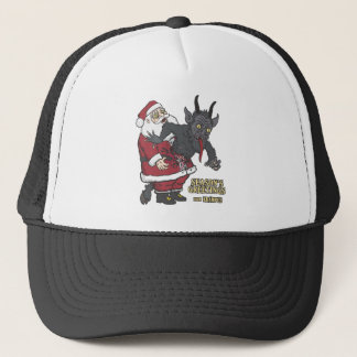 Vakantiegroet uit Krampus (en Kerstman) Trucker Pet