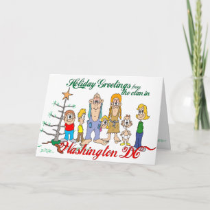 Vakantiegroet van DC Feestdagen Kaart
